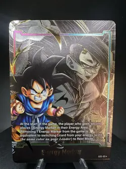Energy Marker E03-05 Son Goku Gold Prize Promo Dragon Ball Card English - Image 1