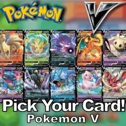Pokemon V: PICK YOUR CARD! SWSH Era Holo V Rare NM Huge Selection - Image 1