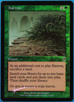 Harrow FOIL Invasion PLD Green Common MAGIC GATHERING CARD (ID# 505583) ABUGames - Image 1