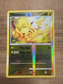 Pokemon TCG Pikachu Reverse Holo Card 71/99 Platinum Arceus Near Mint 2009 - Image 1