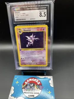 CGC 8.5 Haunter 1999 Fossil 1st Edition 6/62 Holo Pokemon Card - Image 1