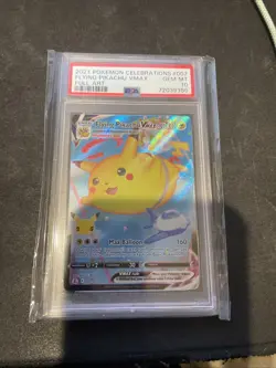 Pokemon TCG Card Celebrations Flying Pikachu VMAX 007/025 Full Art Holo - Image 1