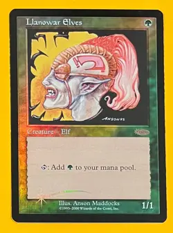 MTG LLANOWAR ELVES (Foil) FNM Promo (OldManMTG 012-110) - Image 1