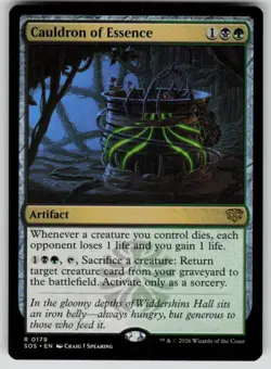 Cauldron of Essence Rare Secrets of Strixhaven 179 MTG Near Mint 2026 - Image 1