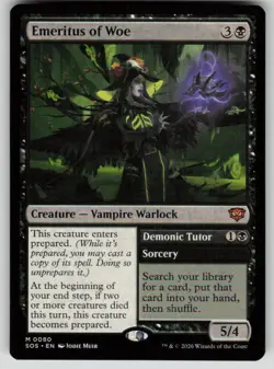 Emeritus of Woe Mythic Secrets of Strixhaven 80 MTG Near Mint 2026 - Image 1