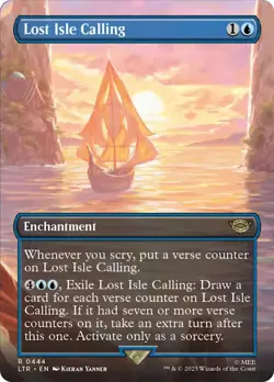 MTG Lost Isle Calling (Borderless Alternate Art) [The Lord of the Rings: Tales o - Image 1