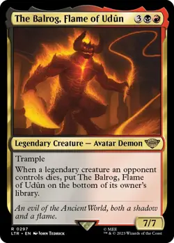 MTG The Balrog, Flame of Udun [The Lord of the Rings: Tales of Middle-Earth] Nea - Image 1