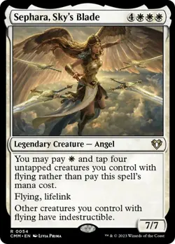 MTG Sephara, Sky's Blade [Commander Masters] Lightly Played Magic - Image 1