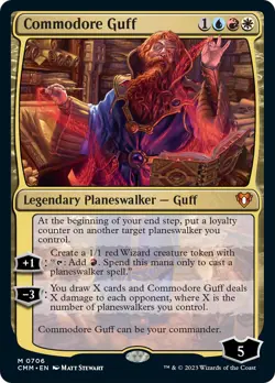 MTG Commodore Guff [Commander Masters] Foil Near Mint Magic - Image 1