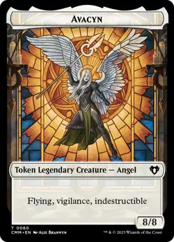 MTG Copy (54) // Avacyn Double-Sided Token [Commander Masters Tokens] Lightly Pl - Image 2