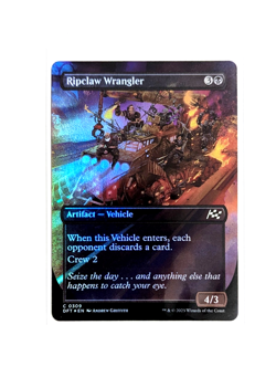 Ripclaw Wrangler C 0309 Borderless FOIL MTG Aetherdrift DFT EN NM/M - Image 1