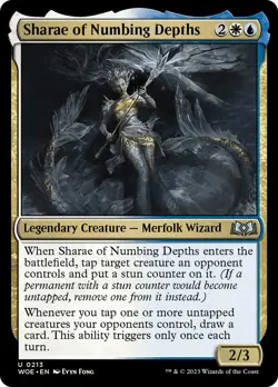 MTG Sharae of Numbing Depths [Wilds of Eldraine] Near Mint Magic - Image 1