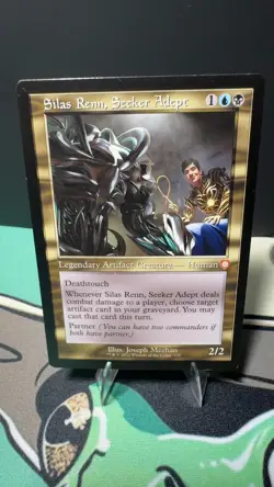 Silas Renn, Seeker Adept (Retro Frame) 129 Commander: The Brothers' War MTG LP - Image 1