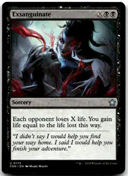 MTG Exsanguinate Foundations FDN #173 uncommon NM multiple quantities! - Image 1