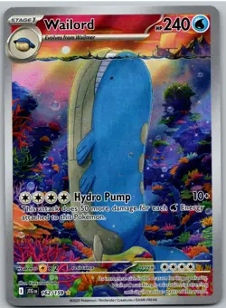 Wailord 162/159 Illustration Rare Journey Together Pokemon NM - Image 1