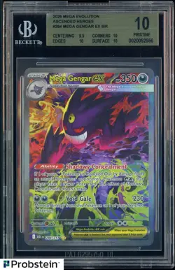 2026 Pokemon Ascended Heroes Mega Gengar Ex SIR #284 BGS 10 PRISTINE - Image 1