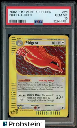 2002 Pokemon Expedition #23 Pidgeot Holo PSA 10 GEM MINT - Image 1