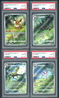 2025 Pokemon CBB2 S. Chinese Eevee Umbreon Sylveon Leafeon Sequential Set PSA 10 - Image 1