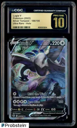 2022 Pokemon SWSH Silver Tempest #186 Lugia V CGC 10 PRISTINE - Image 1