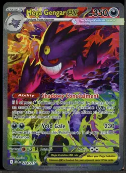 2026 Pokemon Ascended Heroes Mega Gengar Ex SIR #284 MINT - Image 1