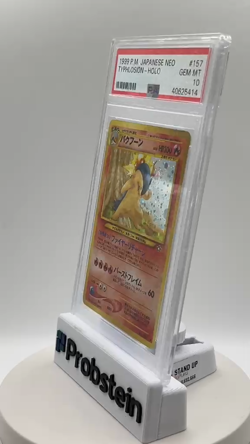 1999 Pokemon Japanese Neo #157 Typhlosion Holo w/ Swirl PSA 10 GEM MINT - Image 2