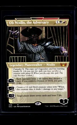 MTG Magic The Gathering SNC New Capenna Showcase #348 Ob Nixilis the Adversary - Image 1