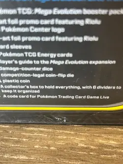 Pokemon TCG Mega Evolutions Pokemon Center ETB Lucario Exclusive - Image 4