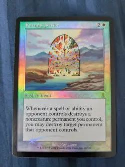 Karmic Justice FOIL Odyssey LP White Rare MTG Magic the Gathering - Image 1