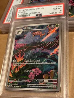 Pokemon TCG Gloom 198/197 Sv03: Obsidian Flames Holo PSA 8 NM Mint - Image 2