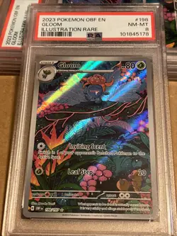 Pokemon TCG Gloom 198/197 Sv03: Obsidian Flames Holo PSA 8 NM Mint - Image 3