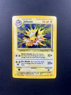 1999 Pokemon Jolteon Holofoil LP - NR MNT Jungle #4 Rare Holo Vintage Unlimited - Image 1