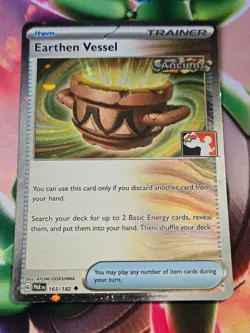 Pokemon TCG Prize Pack Stamped Cosmo Holo Earthen Vessel 163/182 NM - Image 1