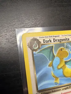 Pokemon Dark Dragonite 1st Edition Non-Holo WOTC 2000 Team Rocket 22/82 HP - Image 5