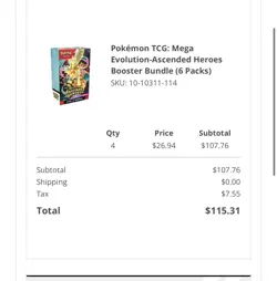 Pokemon Ascended Heroes Booster Bundle x4 PRESALE CONFIRMED shipped once in hand - Image 1