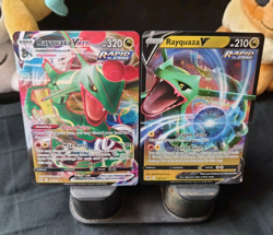 Rayquaza V & VMAX 100/159 101/159 Ultra Set Pokemon TCG Crown Zenith NM Holo - Image 1