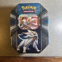Pokemon TCG Legends of Alola Solgaleo GX Tin With Promo No Packs - Image 1
