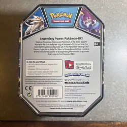 Pokemon TCG Legends of Alola Solgaleo GX Tin With Promo No Packs - Image 2