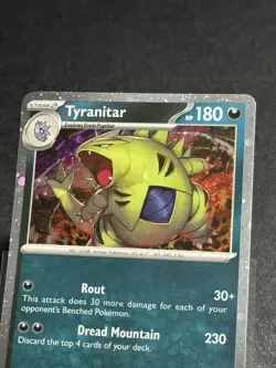 Pokemon Tyranitar Paldea Evolved 135/193 Cosmo Holo BURP SWIRL NM 🔥🔥🔥 - Image 1