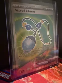 Pokemon TCG Sacred Charm 122/094 Phantasmal Flames Pokemon Tool MINT/Near Mint - Image 2