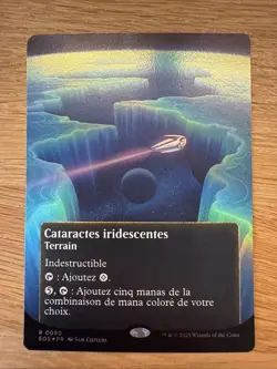 MTG EOS Poster Stellar Sights 50 - Cascading Cataracts FOIL FR - NM French - Image 1