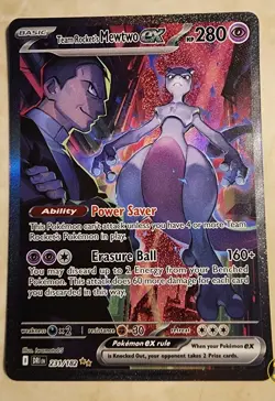 Team Rocket’s Mewtwo ex #231 Degree 9 MINT SIR Pokemon Destined Rivals 2025 - Image 3