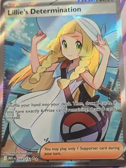 Lillie's Determination 169/132 Me01: Mega Evolution Holo Pokemon TCG NM - Image 2