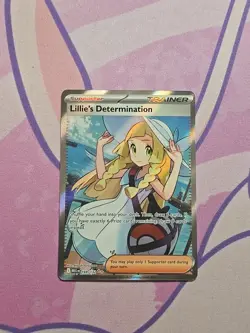 Lillie's Determination 169/132 Me01: Mega Evolution Holo Pokemon TCG NM - Image 3