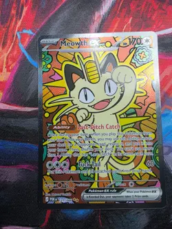 Pokemon Perfect Order Meowth EX SIR Special Illustration Rare 121/088 - Image 1