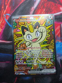 Pokemon Perfect Order Meowth EX SIR Special Illustration Rare 121/088 - Image 2