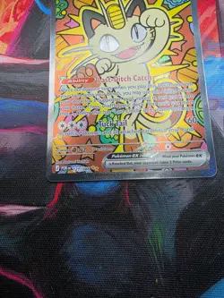Pokemon Perfect Order Meowth EX SIR Special Illustration Rare 121/088 - Image 4