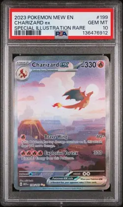 Pokemon Charizard ex 151 Special Illustration Rare #199 PSA 10 - Image 1