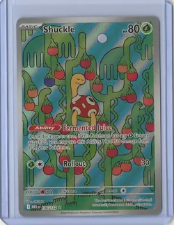 Pokemon TCG Shuckle 136/132 Me01: Mega Evolution Full Art Rare Holo 80 HP - Image 1