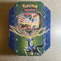 Pokemon TCG 2014 Yveltal Xerneas EX Tin Legends of Kalos With Promo No Packs - Image 1