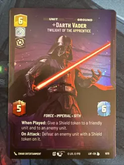 Darth Vader (1070) - Star Wars Unlimited LOF - [PRESTIGE][LEGENDARY][FOIL] - Image 1